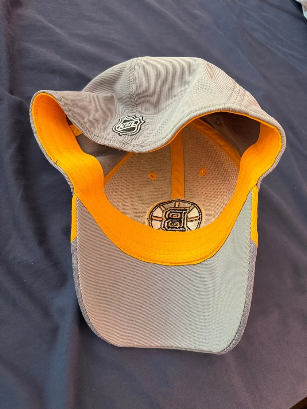 Reebok Yellow and Gray Boston Bruins Logo Cap - Picture 5 of 6